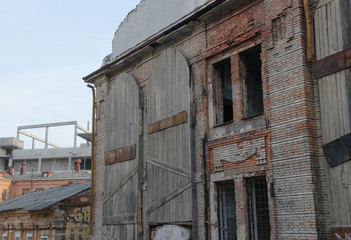 Obraz premium Industrial construction and building