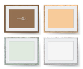 Wooden frames. vector