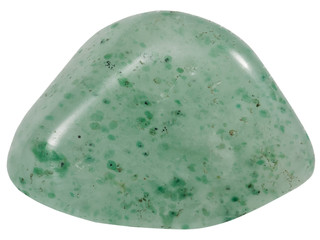 pebble of green quartz