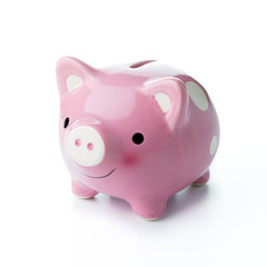 Pink piggy bank