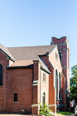 Fototapeta na wymiar Old Brick Church in Charlottetown