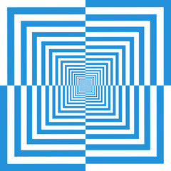 Abstract blue background in opt art style