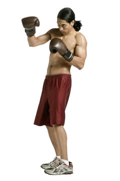 asian male boxer