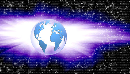 abstract image of the globe close-up