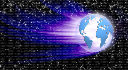 abstract image of the globe close-up