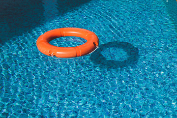 Lifesaver (Life Buoy) belt in water