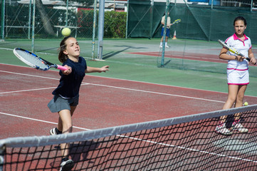 Obraz premium tennis school outdoor