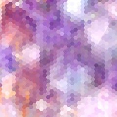 Abstract composition of hexagons