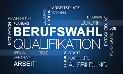 Berufswahl word cloud