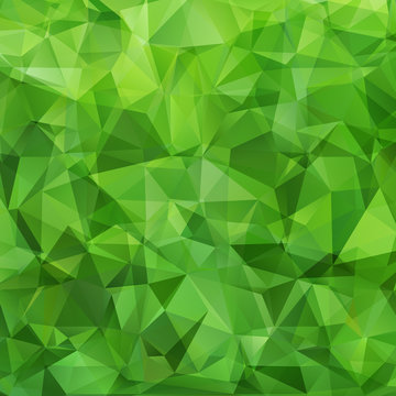 Abstract green triangles background