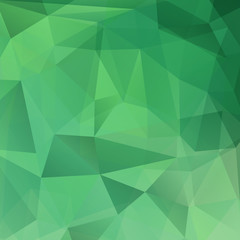 Fototapeta na wymiar Abstract green triangles background