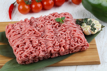 Micned raw Beef