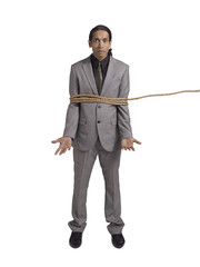 tied asian businessman