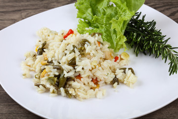 Rice with vegetables