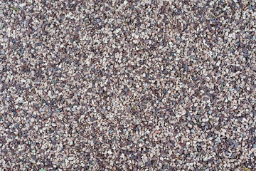 Background. Small violet gravel