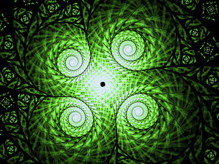 Abstract wallpaper. Abstract fractal. Fractal art background for creative design. Decoration for wallpaper desktop, poster, cover booklet, card. Psychedelic. Print for clothes, t-shirt.