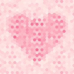 Fototapeta premium Abstract seamless background of hexagons