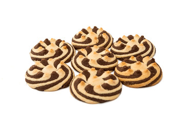 delicious chocolate striped cookies