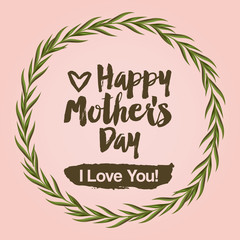 happy mothers day design 