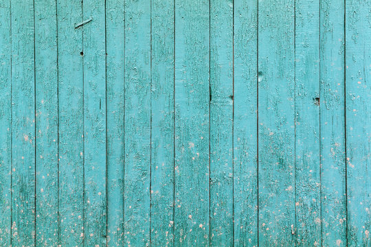 Old blue wooden background.