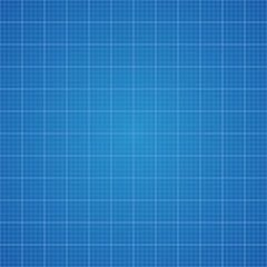 Blueprint grid background. Graphing paper for engineering in vector