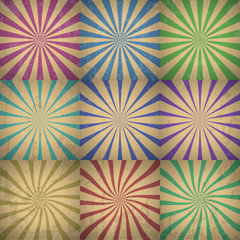 Abstract Colorful Retro Background Vector Illustration