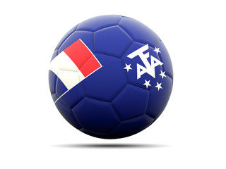 Fototapeta premium Football with flag of french southern territories