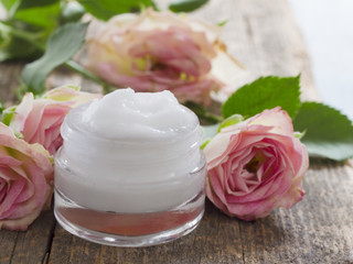 facial cream, fresh as roses