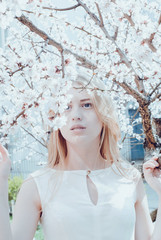 Beautiful young blonde woman