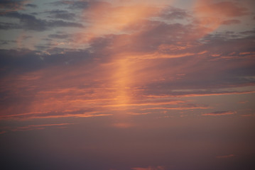 Beautiful sunset on the  sea