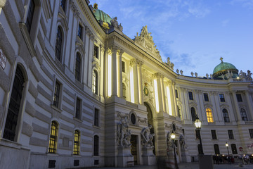 Obraz premium St. Michael's Wing Of Hofburg Imperial Palace in Vienna in Austr