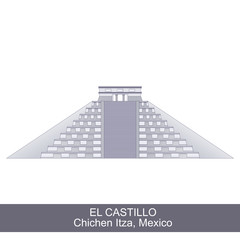 Color Illustration of El Castillo