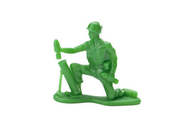green plastic toy soldier