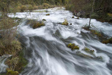 Beautiful scenery in Jiuzhaigou, Sichuan Province, China