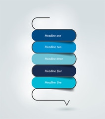 Obraz premium Snake speech bubble template. Infographics elements.