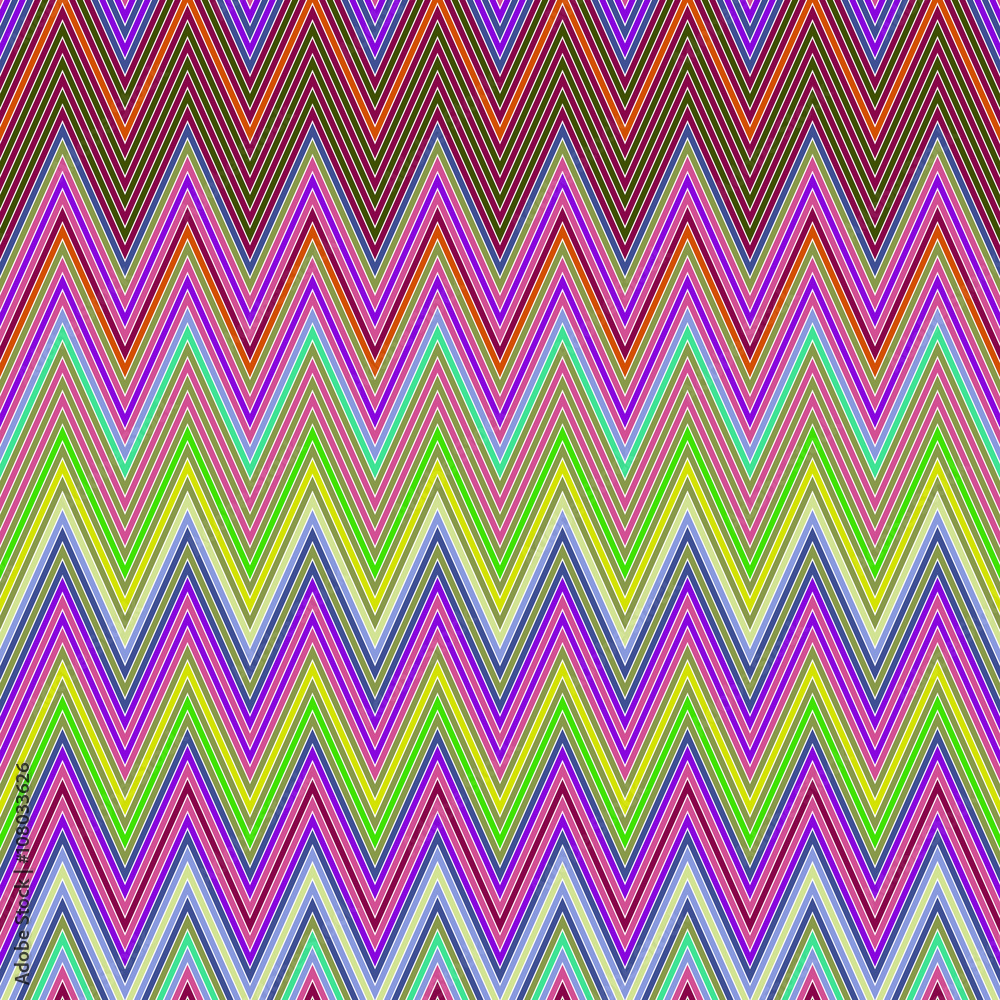 Poster colored chevron pattern background design
