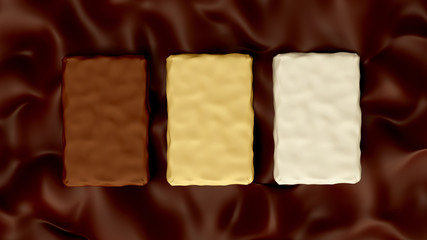 Caramel, Chocolate background with plane