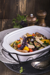 Ajapsandali - traditional caucasian stew