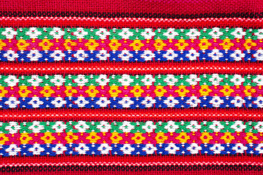 Bolivian traditional fabrics.