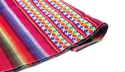 Bolivian traditional fabrics.