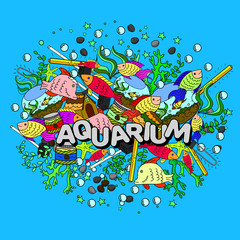 Aquarium vector illustration