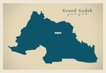 Modern Map - Grand Gedeh LR