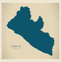 Modern Map - Liberia LR