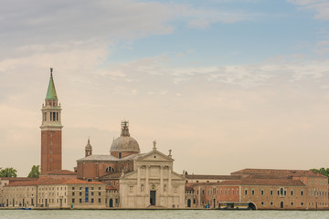 Blick nach San Giorgio Maggiore am Abend, Venedig