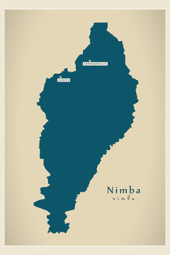 Modern Map - Nimba LR