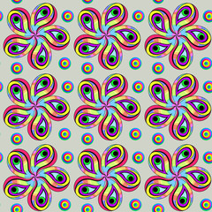 Bright colored seamless pattern