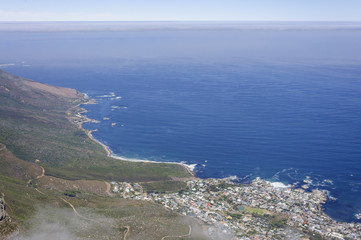 Seaside scenery and blue sky, Cape Town, South Africa
