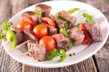 grilled beef, barbecue