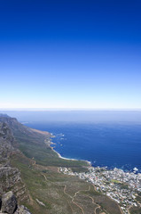 Beautiful seaside scenery and blue sky, Cape Town, South Africa
