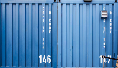 Obraz premium blue container